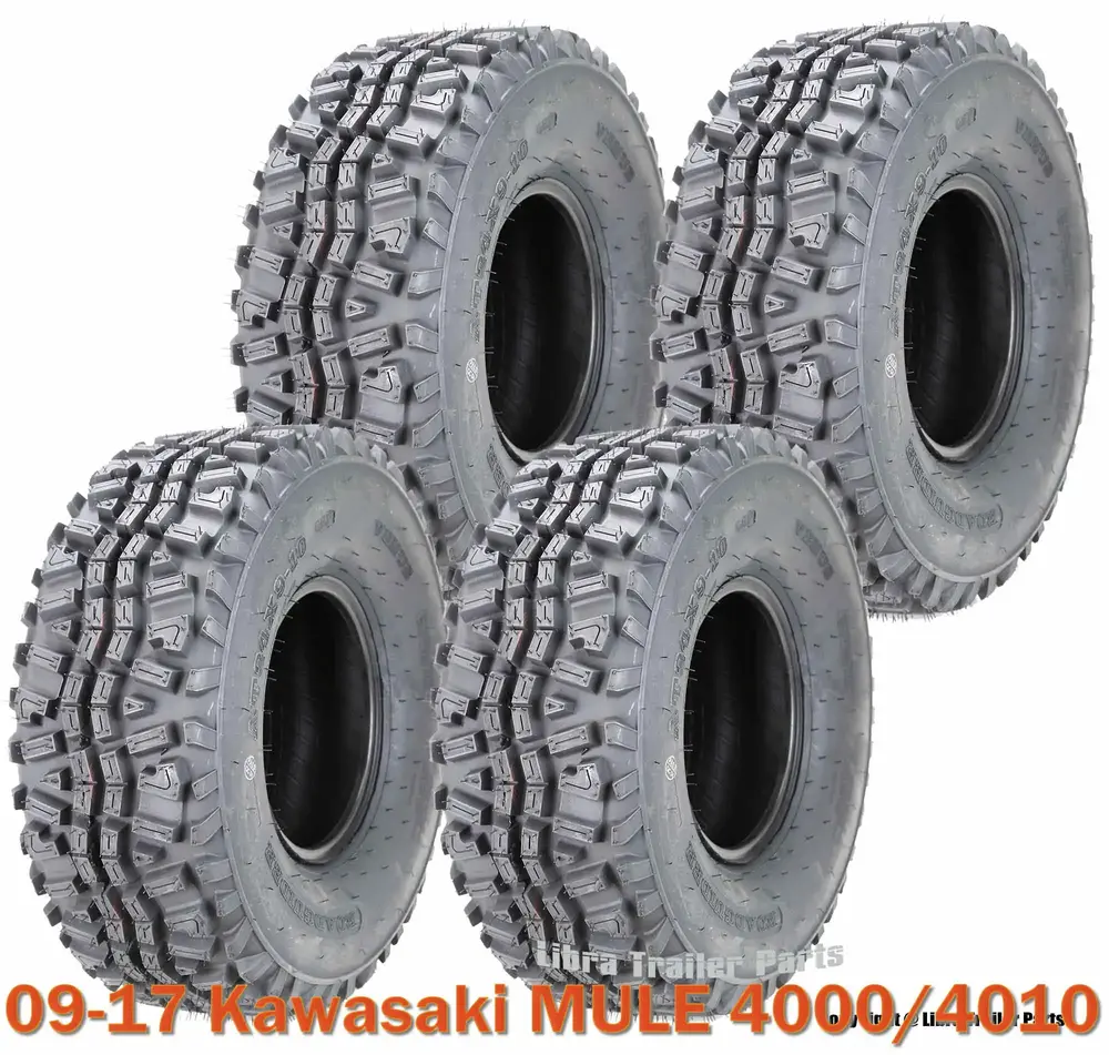 09-17 Kawasaki MULE 4000/4010 Full Set 4 UTV ATV Tires 23x11-10 6PR