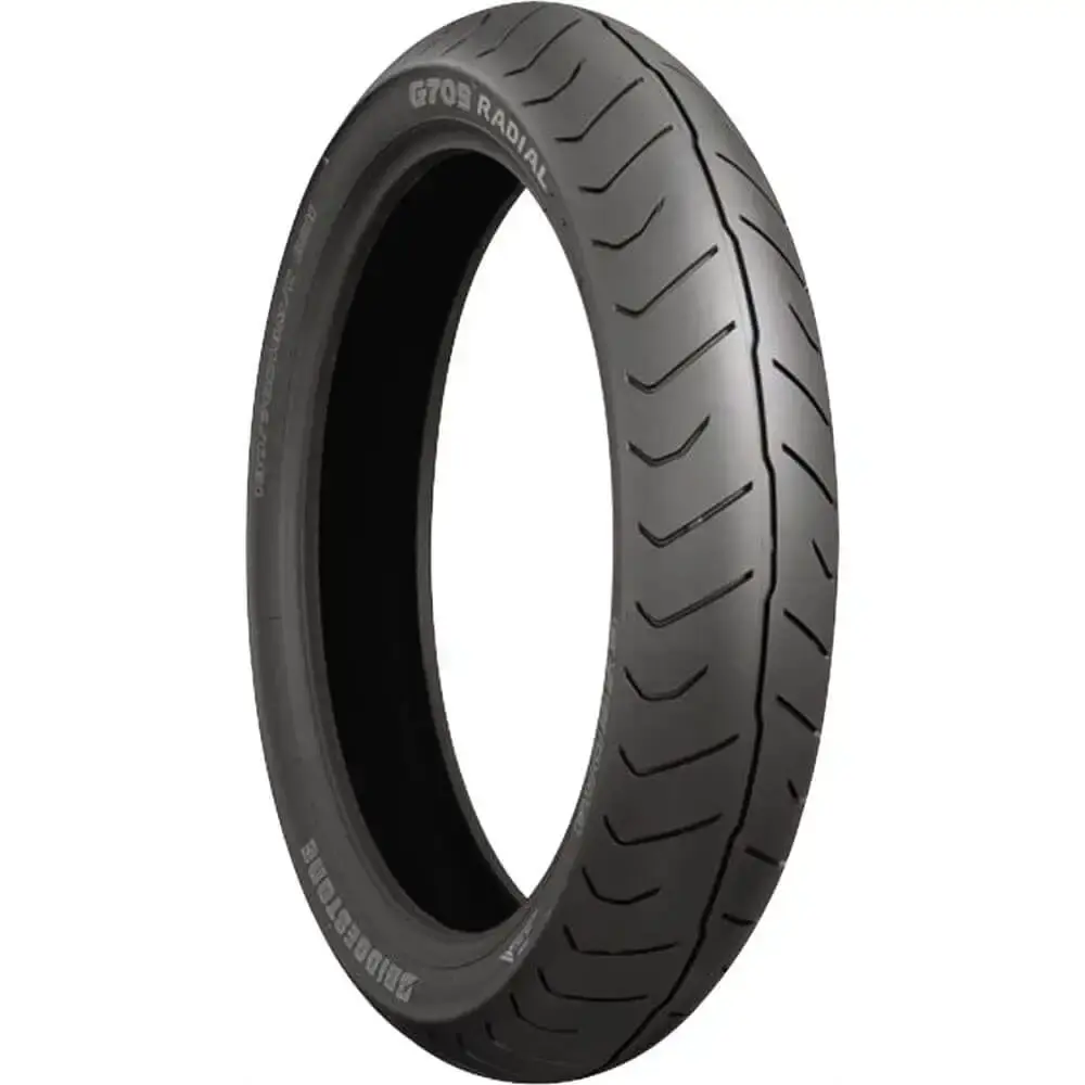 130/70R-18 (63H) Bridgestone G709 Exedra Touring Front Motorcycle Tire.