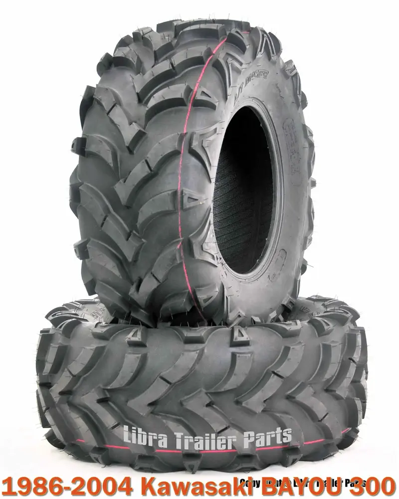 1986-2004 Kawasaki BAYOU 300 Rear ATV tire set 24x11-10 24x11x10 6PR