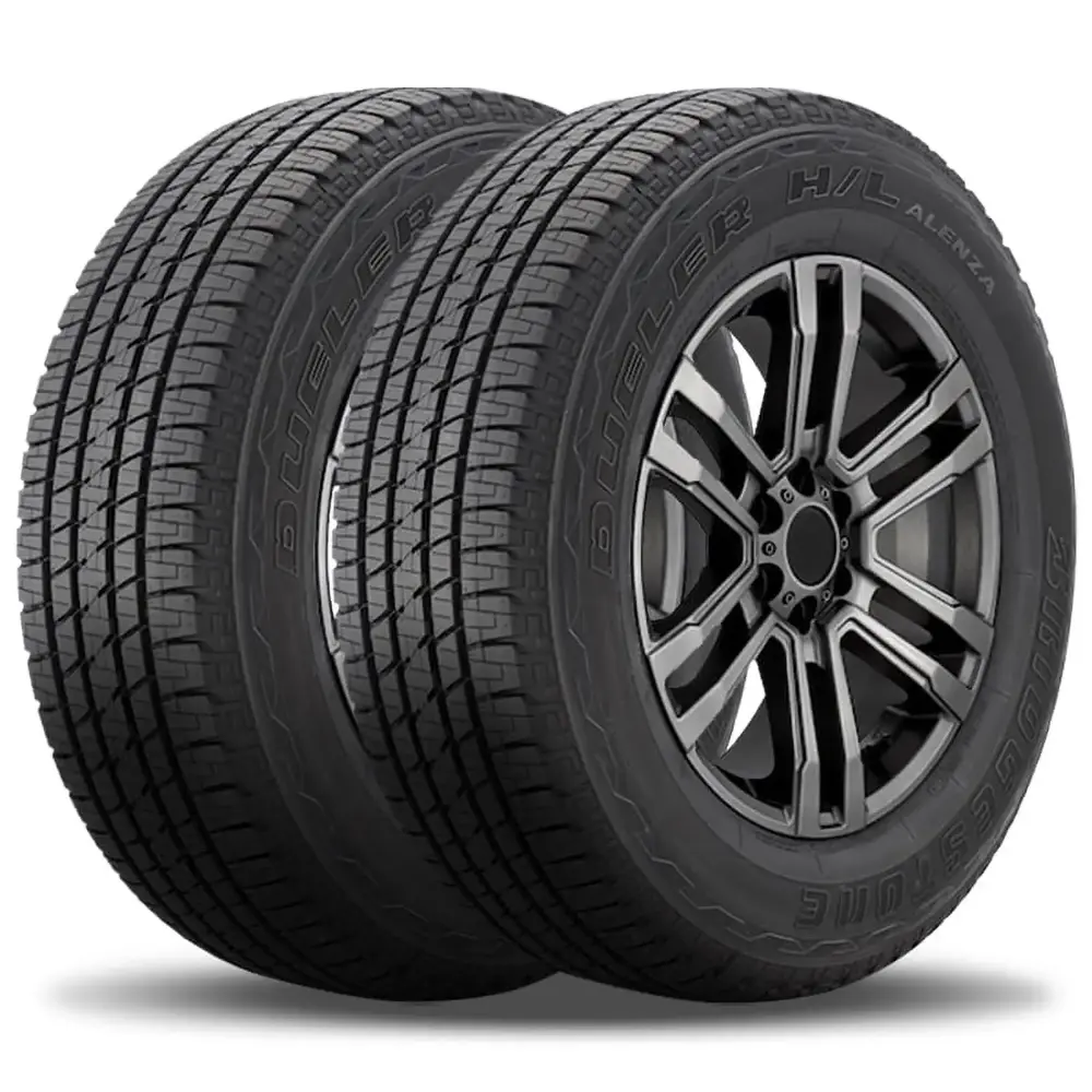 2 Bridgestone Dueler H/L Alenza P 285/45R22 110H Tires. All Season. 65000 Mile BR 023716 / 285/45/22 / 2854522