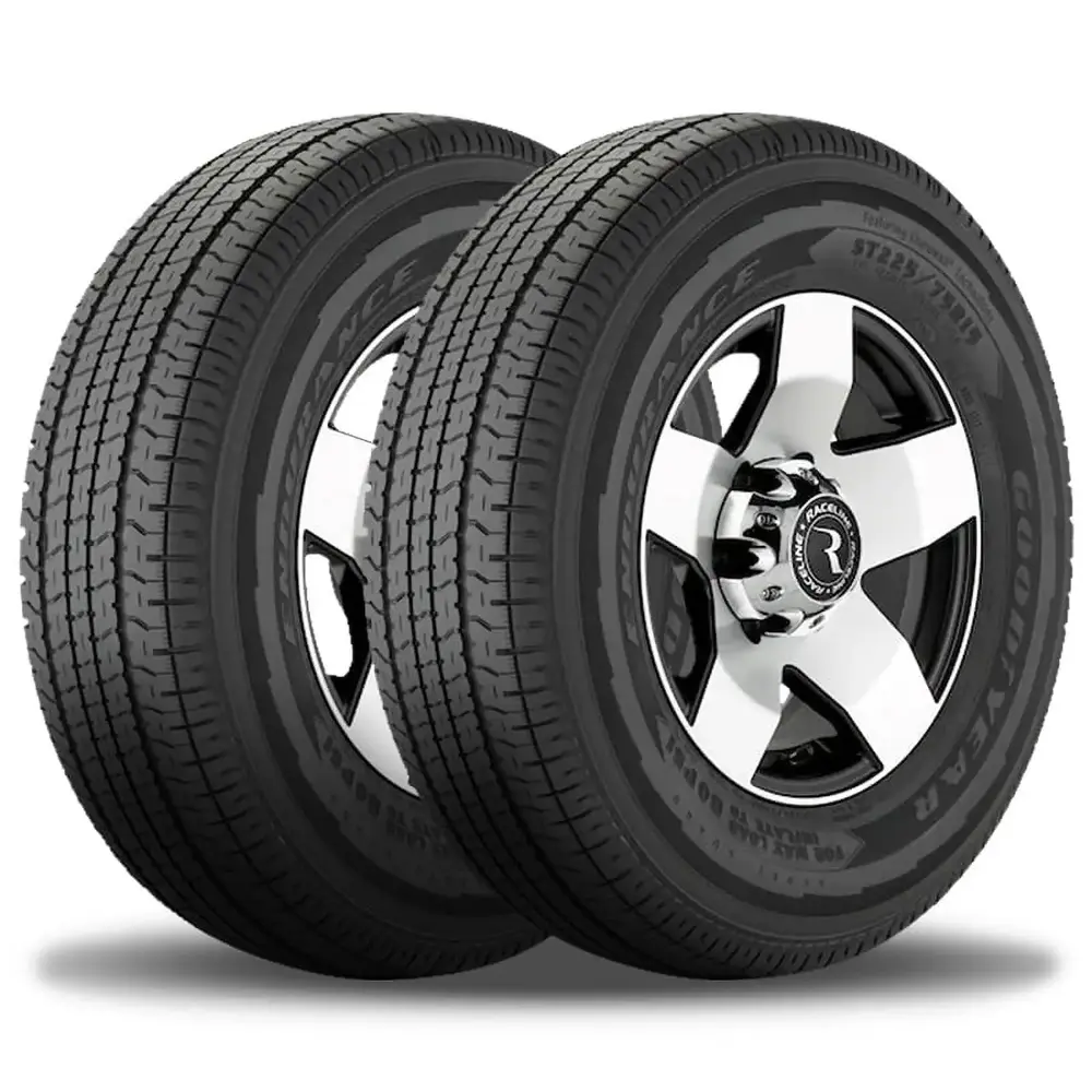 2 Goodyear Endurance ST205/75R15 107N D Auto/Boat/Travel Trailer Hauler ST Tires 724861519 / 205/75/15 / 2057515