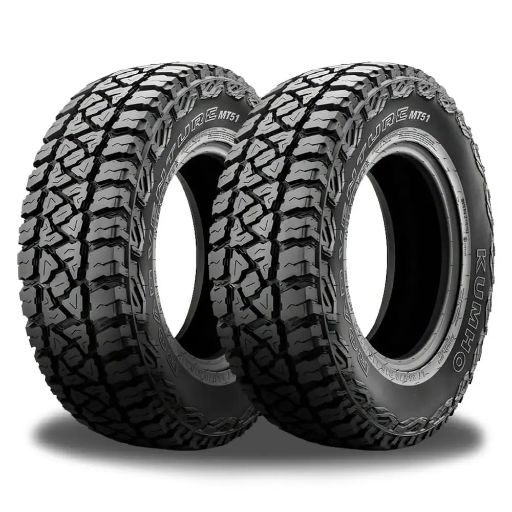 2 Kumho Road Venture MT51 LT 235/75R15 104/101Q D/8 Max Traction M/T Mud Tires 2168653 / 235/75/15 / 2357515