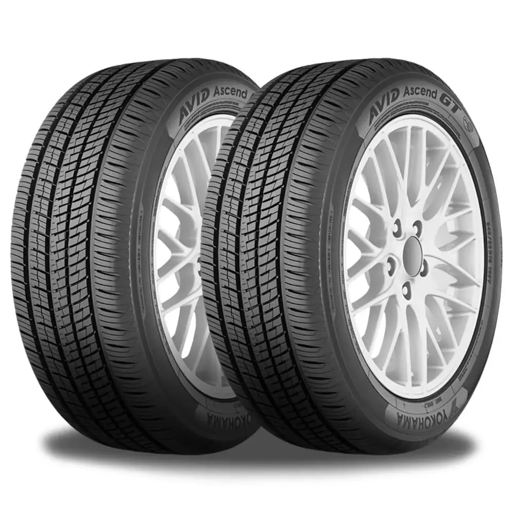 2 Yokohama Avid Ascend GT 215/45R17 91V Tires 110132719 / 215/45/17 / 2154517
