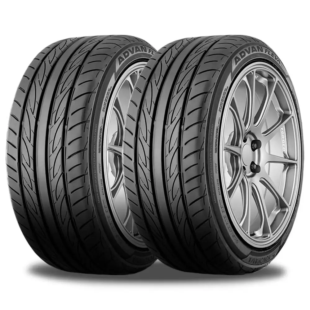 2 x Yokohama Advan Fleva V701 215/45R17 91W XL Ultra High Performance UHP Tires 110170144 / 215/45/17 / 2154517