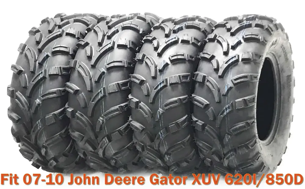 4 WANDA ATV tires 25x10-12 & 25x11-12 for 07-10 John Deere Gator XUV 620I/850D