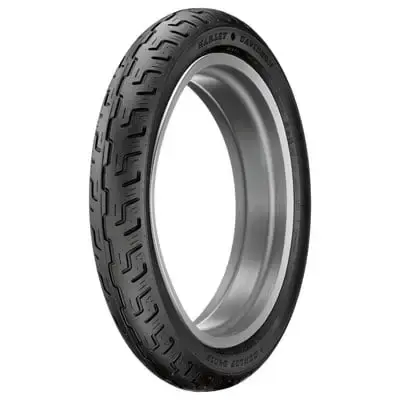 130/90B-16 (73H) Dunlop D401 Front Motorcycle Tire Black Wall for Harley-Davidson Dyna Fat Bob FXDF 2008-2017