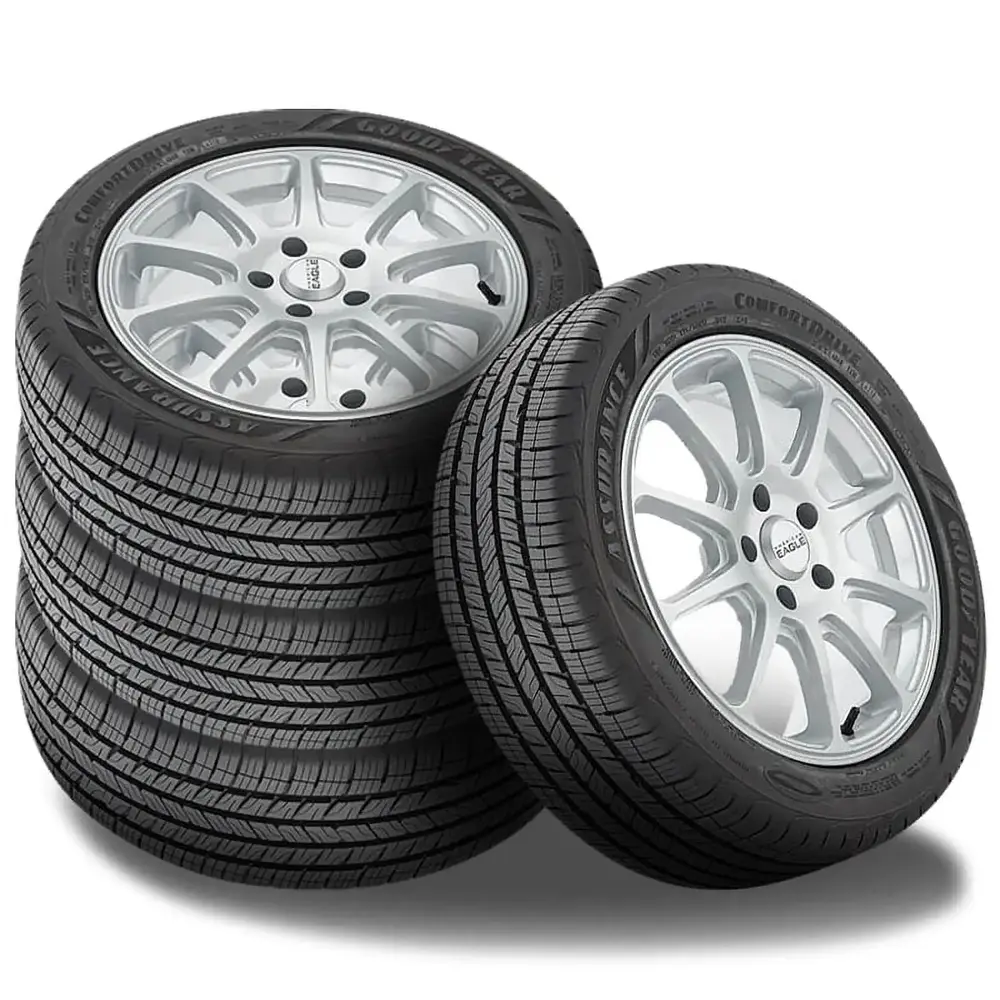 4 Goodyear Assurance Comfortdrive 225/50R17 94V All Season Tires 60K MI Warranty 413509582 / 225/50/17 / 2255017