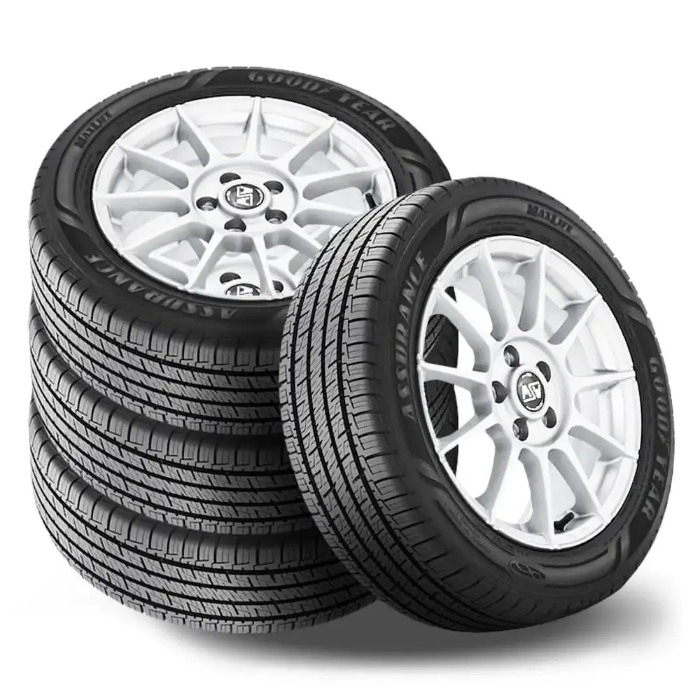 4 Goodyear Assurance Maxlife 215/55R17 94V Tires All Season 85K Mileage SET 110340545 / 215/55/17 / 2155517