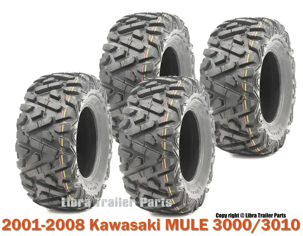 Full Set Utility ATV UTV tires 23x11-10 for 01-08 Kawasaki MULE 3000/3010