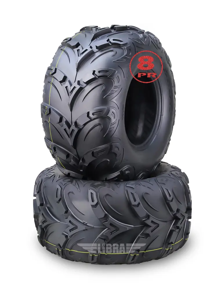 WANDA Performance 8 Ply ATV Tires 22x10-9 Mud Sling fit Honda Recon Suzuki Ozark 250. Set 2