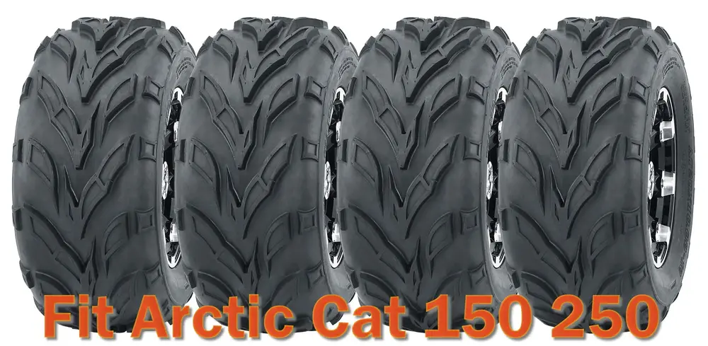 22x7-10 & 22x10-10 Complete Set Arctic Cat 150 250 Sport ATV Tires