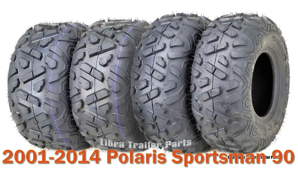 2001-2014 Polaris Sportsman 90 Full Set tires 19x7-8 & 18x9.5-8 Big Horn Style