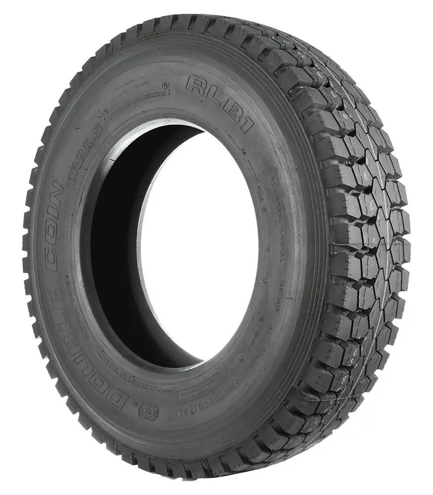 Double Coin RLB1 Open Shoulder Drive-Position Commercial Radial Truck Tire - 11R22.5 14 ply