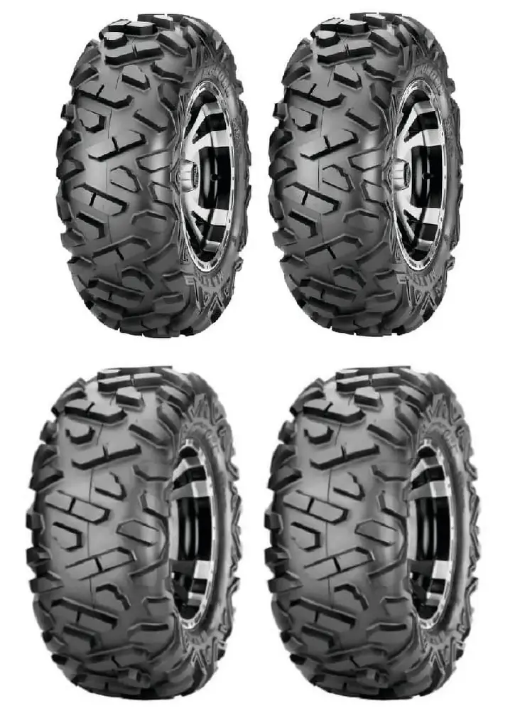 Full set of Maxxis BigHorn Radial 25x8-12 and 25x10-12 ATV Tires (4)