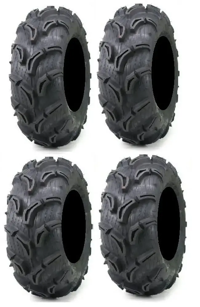 Full set of Maxxis Zilla 26x9-12 and 26x11-12 ATV Mud Tires (4)