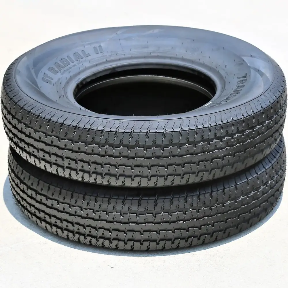 Pair of 2 (TWO) Transeagle ST Radial II Steel Belted ST 225/75R15 Load E 10 Ply Trailer Tires