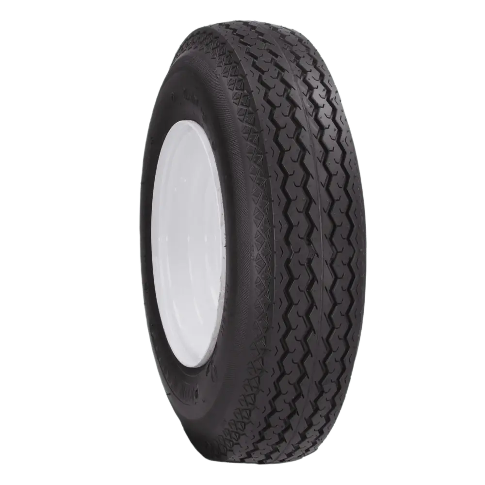 Tow-Master 4.80-8 6-Ply Rated Bias Special Trailer Tire and 5-Lug White Steel Wheel included