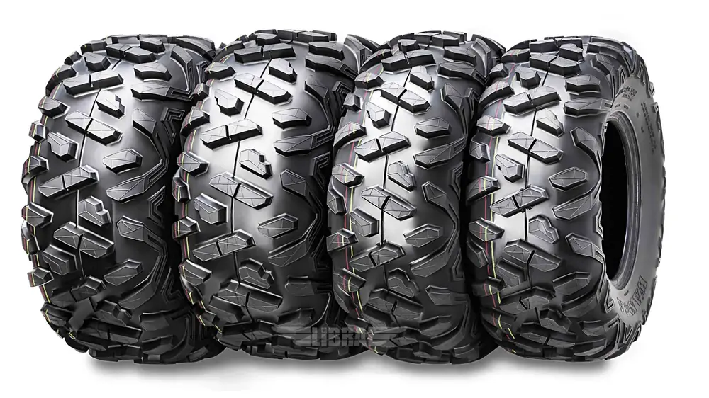 Wanda ATV/UTV Tires 24x8-12 & 25x11-10 6PR P350 Bighorn style. Set 4