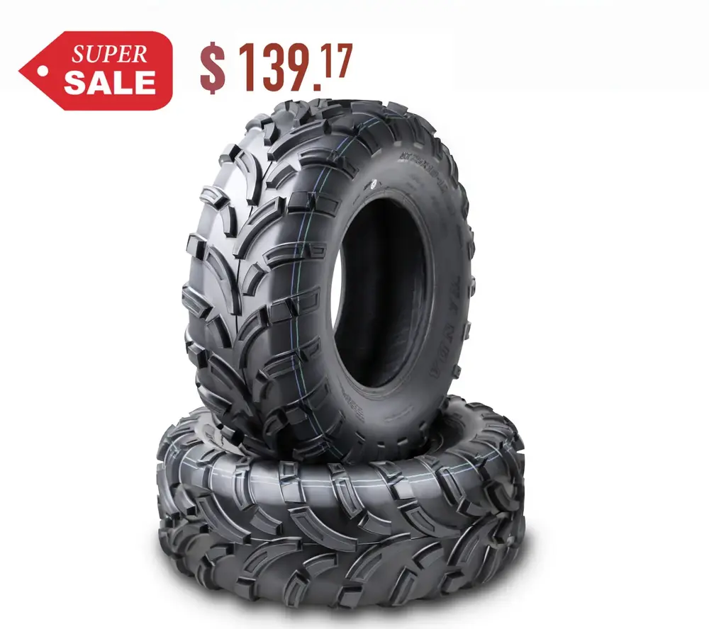 Wanda ATV/UTV Tires 25x10-12 25x10x12 /6PR P373 - 10244. Set 2