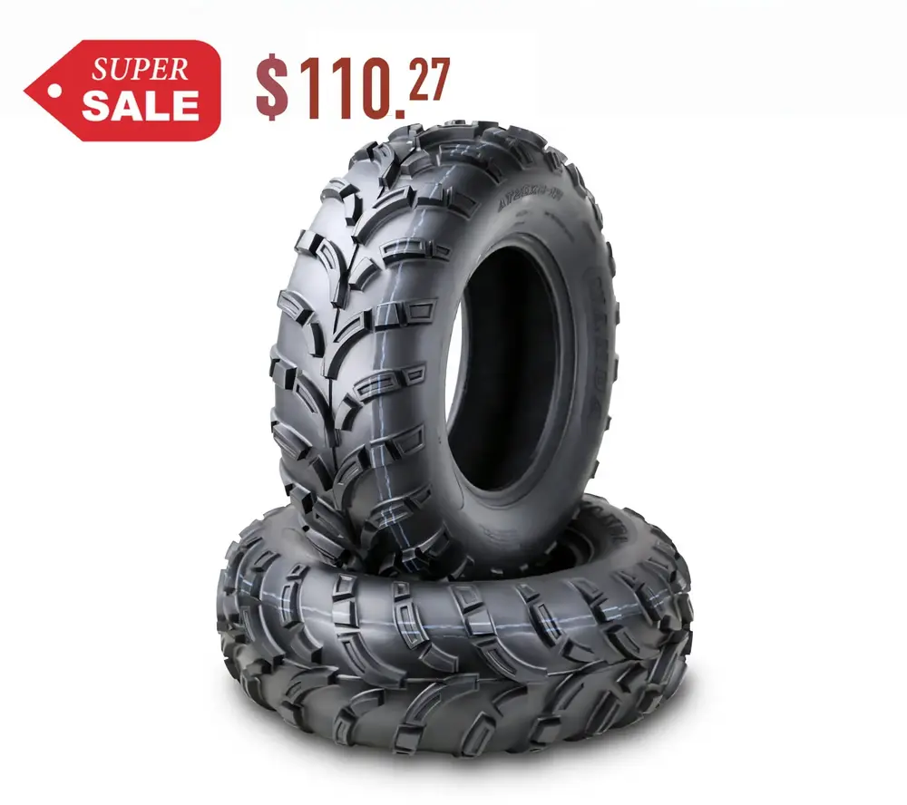 Wanda ATV/UTV Tires 25x8-12 25x8x12 /6PR P373 - 10243. Set 2