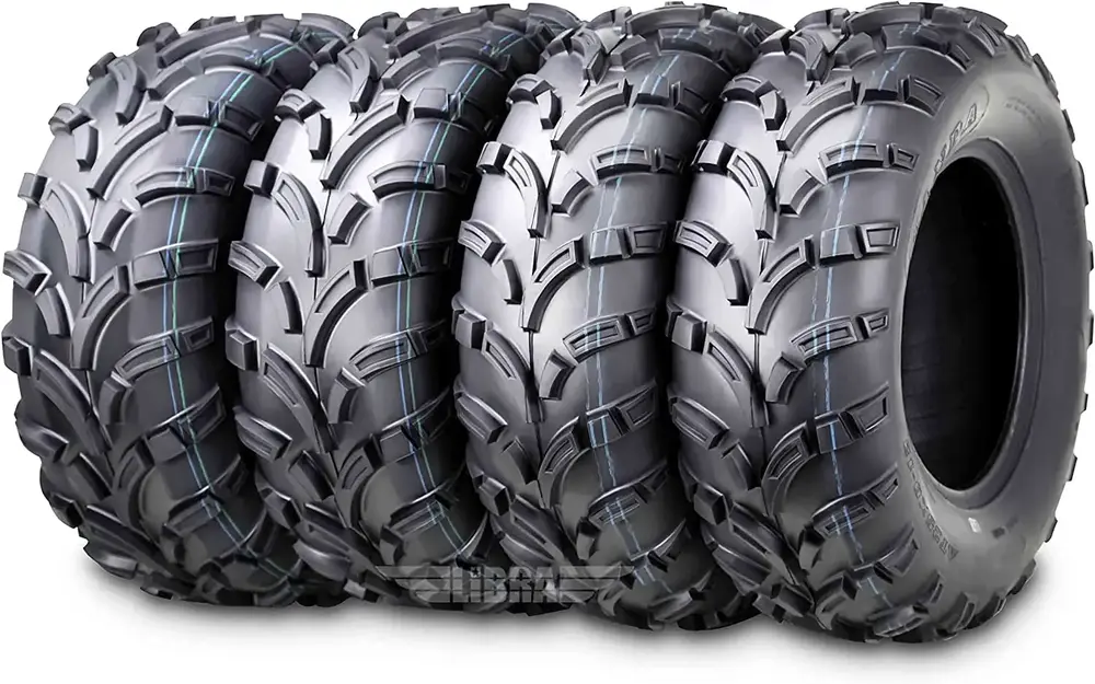 Wanda ATV/UTV Tires 25x8-12 Front & 25x10-12 Rear /6PR P373. Set 4