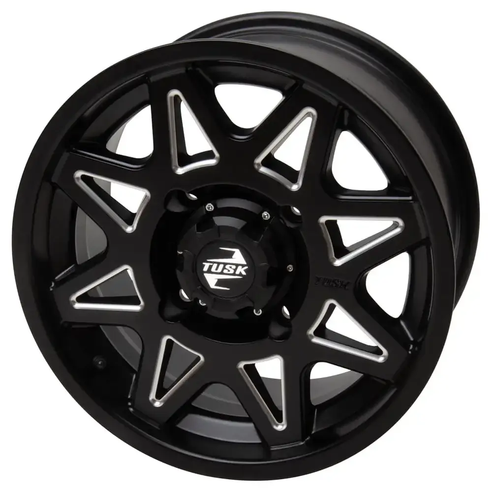 4/137 Tusk Tintic Wheel 15x7 4.0 + 3.0 Milled/Black For Honda Talon 1000X Fox Live Valve 2021-2022