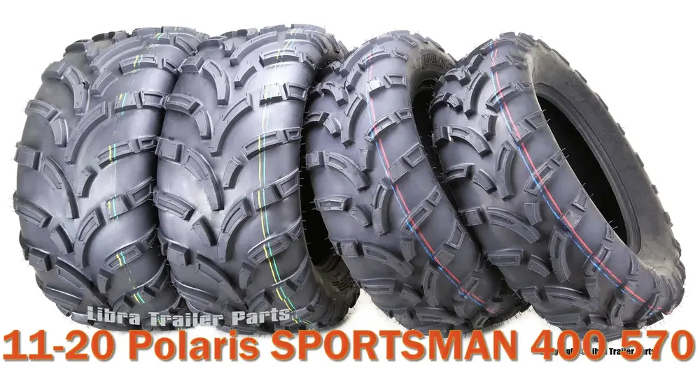 11-20 Polaris SPORTSMAN 400 570 ATV Tire Set WANDA 25x8-12 25x10-12 lite Mud