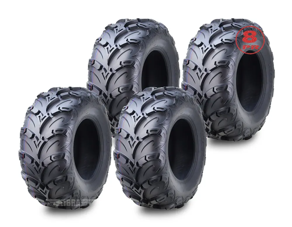 Wanda ATV/UTV Tires 25x10-12 25x10x12 8PR. Set 4